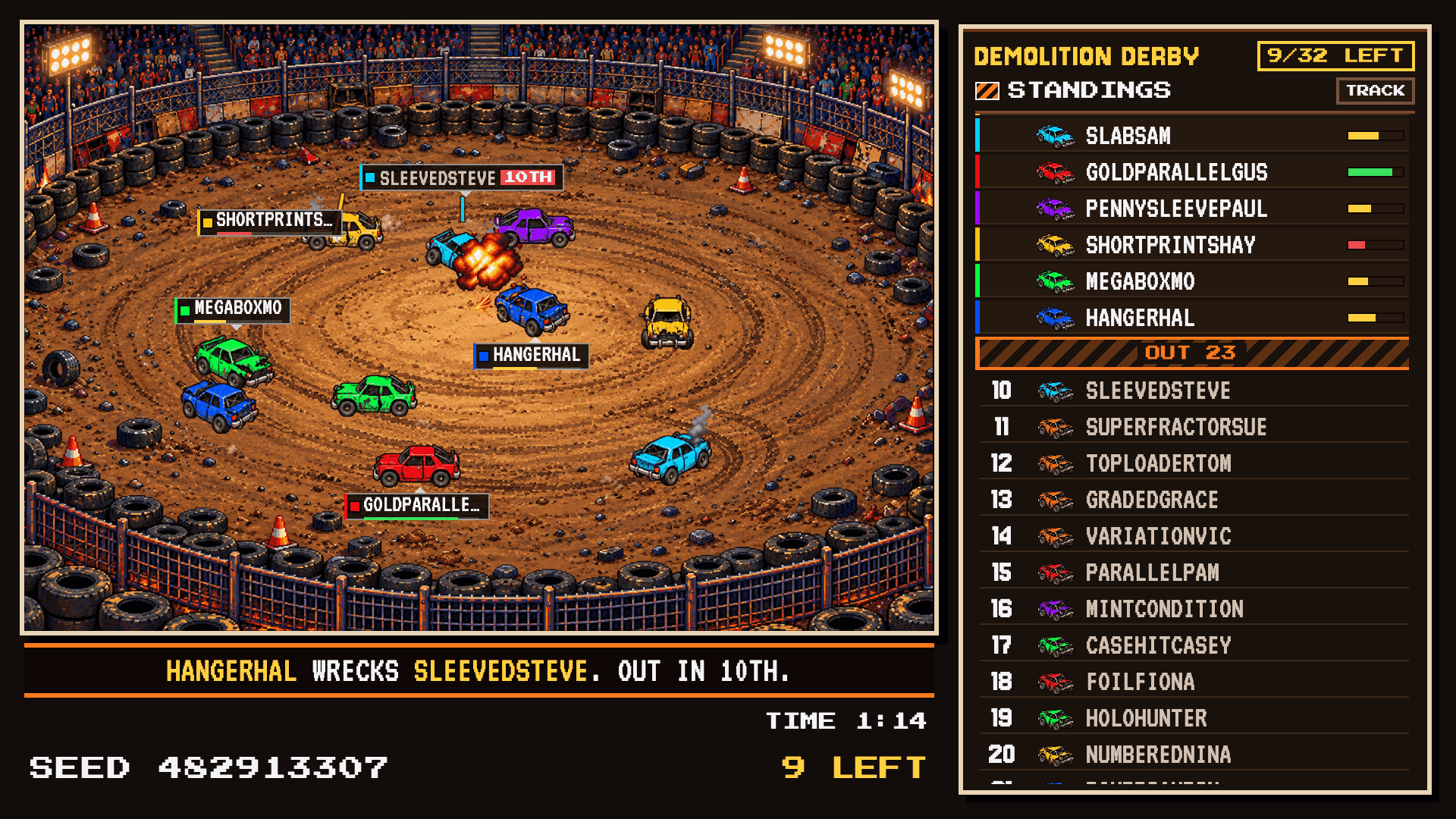 Demolition Derby gameplay