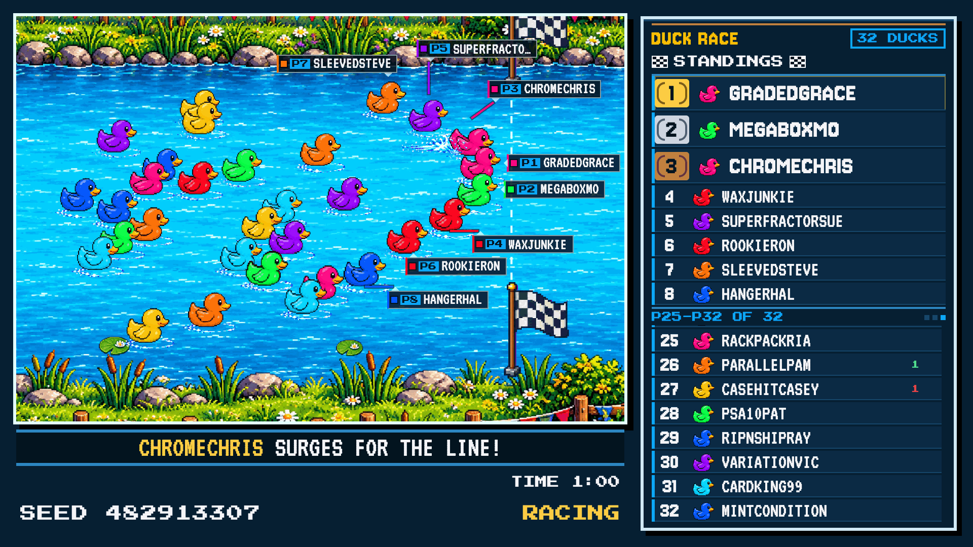 Duck Race gameplay