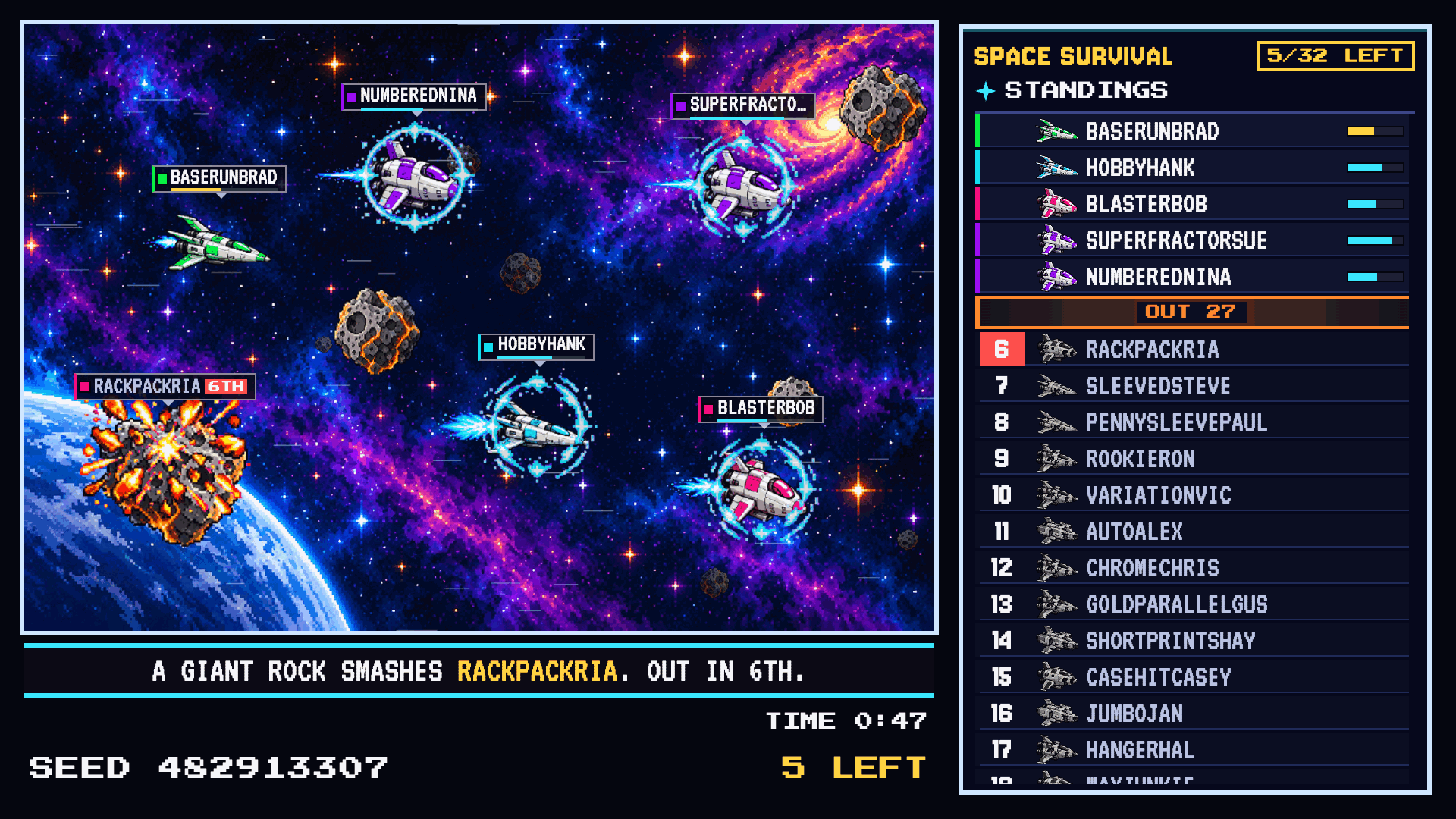 Space Survival gameplay